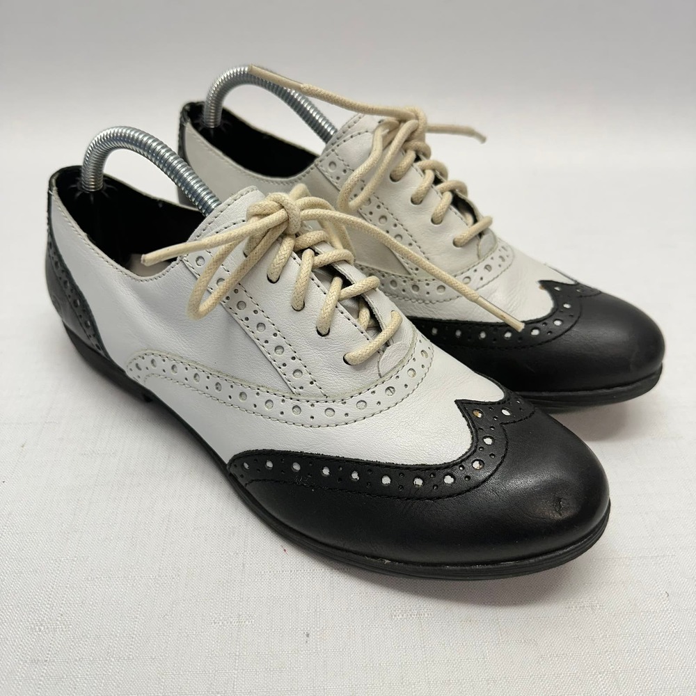 Born Saddle Shoes Black/White Women's Size 7.5